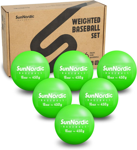 Pack weighted baseballs - 6, set