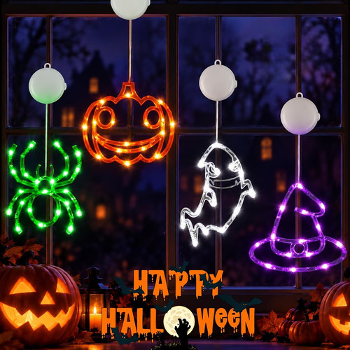 Halloween window light - halloween,