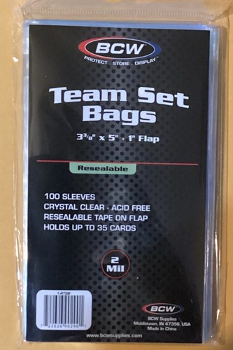 Bcw resealable team set - resealable,